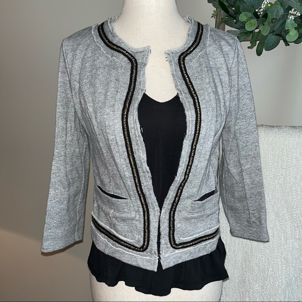⚠️ CLEARANCE ⚠️ Vera Wang Knit Cropped Blazer
